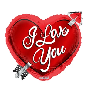 בלון עם כיתוב - I Love You